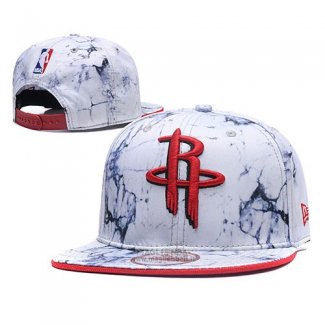 Cappellino Houston Rockets Snapback Bianco