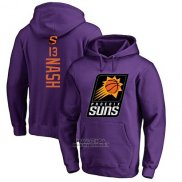 Felpa con Cappuccio Steve Nash Phoenix Suns Viola3