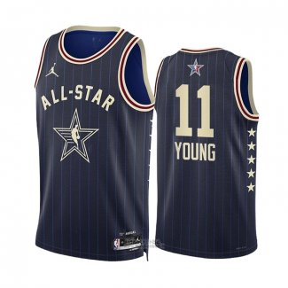 Maglia All Star 2024 Atlanta Hawks Trae Young #11 Blu