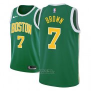 Maglia Boston Celtics Jaylen Browne #7 Earned 2018-19 Verde