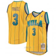 Maglia Charlotte Hornets Chris Paul #3 Mitchell & Ness 2010-11 Giallo