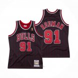 Maglia Chicago Bulls Dennis Rodman #91 Mitchell & Ness 1996-97 Nero