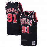 Maglia Chicago Bulls Dennis Rodman #91 Mitchell & Ness 1997-98 Nero