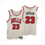 Maglia Chicago Bulls Michael Jordan #23 Association Autentico Bianco