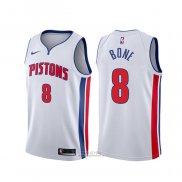 Maglia Detroit Pistons Jordan Bone #8 Association Bianco