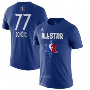 Maglia Manica Corta All Star 2020 Dallas Mavericks Luka Doncic Blu