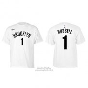 Maglia Manica Corta D'angelo Russell Brooklyn Nets Bianco