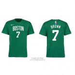 Maglia Manica Corta Jaylen Brown Boston Celtics Verde3