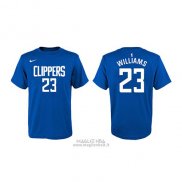 Maglia Manica Corta Lou Williams Los Angeles Clippers Blu