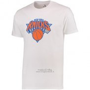 Maglia Manica Corta New York Knicks Bianco2