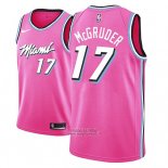 Maglia Miami Heat Rodney Mcgruder #17 Earned 2018-19 Rosa
