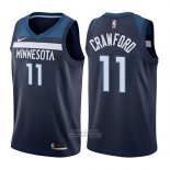 Maglia Minnesota Timberwolves Jamal Murray #11 Crawford Icon 2017-18 Blu