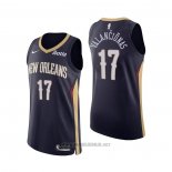Maglia New Orleans Pelicans Jonas Valanciunas #17 Icon Autentico Blu