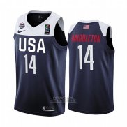 Maglia Usa Khris Middleton #14 2019 FIBA Basketball USA Cup Blu