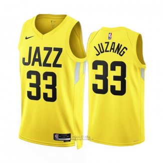 Maglia Utah Jazz Johnny Juzang #33 Icon 2022-23 Giallo