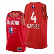 Maglia All Star 2020 Los Angeles Lakers Alex Caruso #4 Rosso