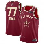 Maglia All Star 2024 Dallas Mavericks Luka Doncic #77 Rosso