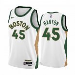 Maglia Boston Celtics Dala#Banton #45 Citta 2023-24 Bianco