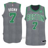 Maglia Boston Celtics Jaylen Brown Natale 2018 Verde