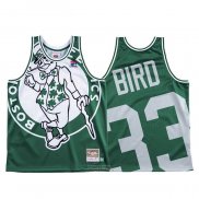 Maglia Boston Celtics Larry Bird #33 Mitchell & Ness Big Face Verde