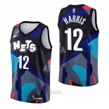 Maglia Brooklyn Nets Joe Harris #12 Citta 2023-24 Nero