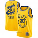 Maglia Golden State Warriors Stephen Curry #30 Mitchell & Ness 2019-20 Giallo