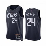 Maglia Los Angeles Clippers Norman Powell #24 Citta 2023-24 Blu