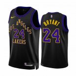 Maglia Los Angeles Lakers Kobe Bryant #24 Citta 2023-24 Nero