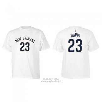 Maglia Manica Corta Anthony Davis New Orleans Pelicans Bianco2