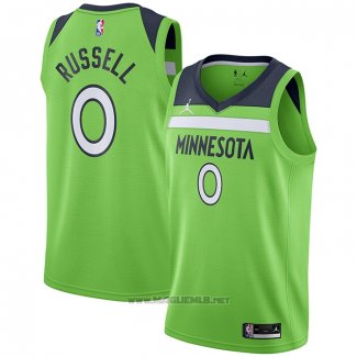 Maglia Minnesota Timberwolves D'angelo Russell #0 Statement 2020-21 Verde