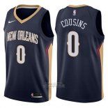 Maglia New Orleans Pelicans Demarcus Cousins #0 Icon 2017-18 Blu