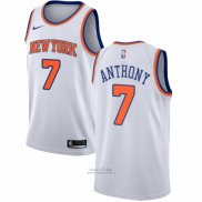 Maglia New York Knicks Carmelo Anthony #7 Association Bianco