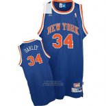 Maglia New York Knicks Charles Oakle #34 Retro Blu