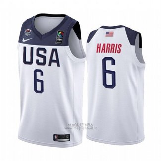 Maglia Usa Joe Harris #6 2019 FIBA Basketball USA Cup Bianco
