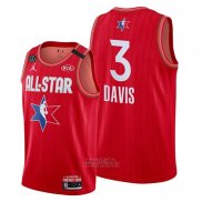 Maglia All Star 2020 Los Angeles Lakers Anthony Davis #3 Rosso