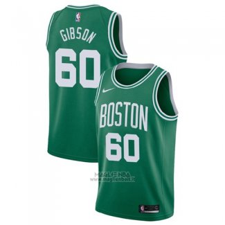 Maglia Boston Celtics Jonathan Gibson #60 Icon 2017-18 Verde