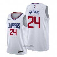 Maglia Los Angeles Clippers Paul George #24 Association 2019-20 Bianco