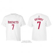 Maglia Manica Corta Carmelo Anthony Houston Rockets Bianco