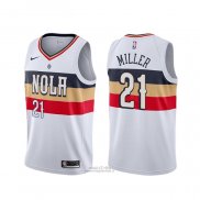 Maglia New Orleans Pelicans Darius Miller #21 Earned Bianco
