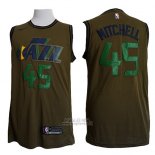 Maglia Utah Jazz Donovan Mitchell #45 Nike Verde