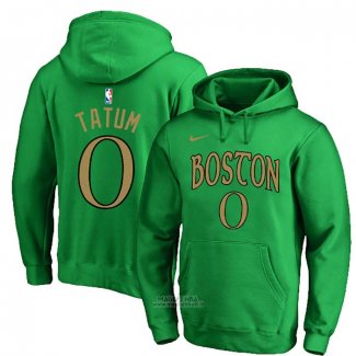 Felpa con Cappuccio Jayson Tatum Boston Celtics Verde 2019-20 Citta