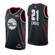 Maglia All Star 2019 Philadelphia 76ers Joel Embiid #21 Nero