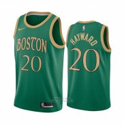 Maglia Boston Celtics Gordon Hayward #20 Citta Verde