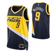 Maglia Indiana Pacers T.j. Mcconnell #9 Citta 2021-22 Blu