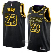 Maglia Los Angeles Lakers Anthony Davis #23 Citta 2019-20 Nero
