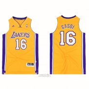 Maglia Los Angeles Lakers Pau Gasol #16 Icon Giallo