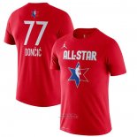 Maglia Manica Corta All Star 2020 Dallas Mavericks Luka Doncic Rosso