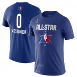 Maglia Manica Corta All Star 2020 Houston Rockets Russell Westbrook Blu
