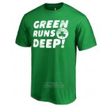 Maglia Manica Corta Boston Celtics Verde Green Runs Deep
