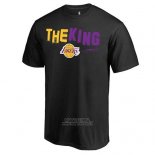 Maglia Manica Corta Los Angeles Lakers Nero The King